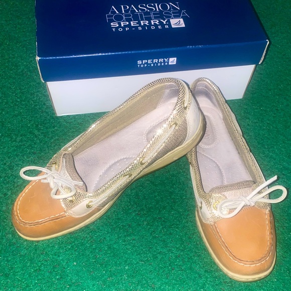 SPERRY Angelfish Python Linen-Gold - Picture 2 of 10